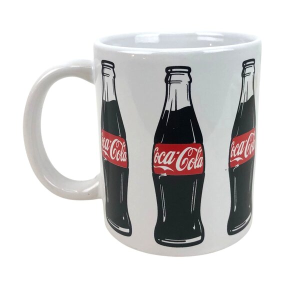 Vintage Coca-Cola Mug "It's The Real Thing" Coke Slogan Coffee Cup Mug  11 oz - Picture 1 of 9